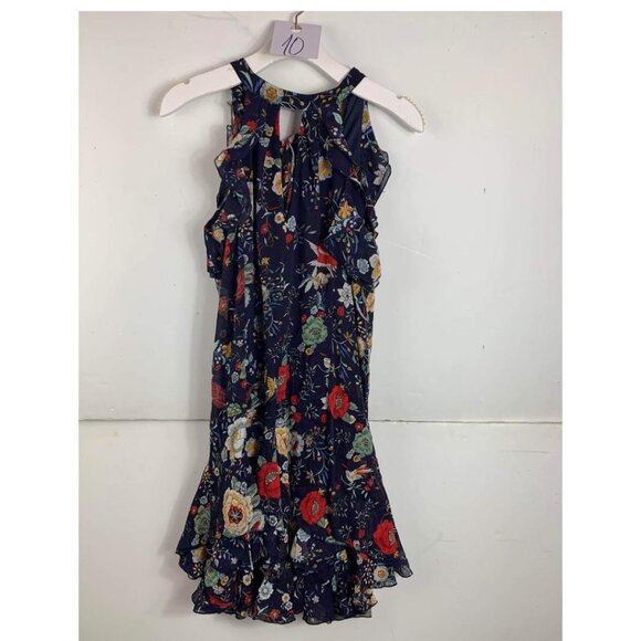 Eva Franco Dresses & Skirts - Anthropologie Eva Franco Navy Floral Midi Sleeveless Dress